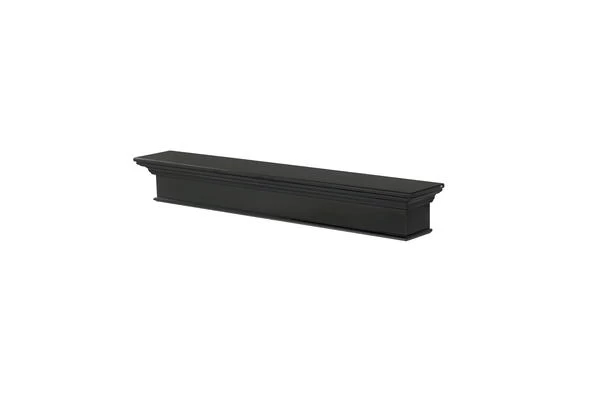 48" / 60" / 72" Henry Mantel Shelf - Black Finish - Image 8