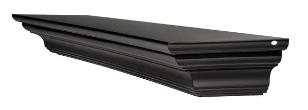 48" / 60" / 72" Crestwood Mantel Shelf - Black Finish - Image 8