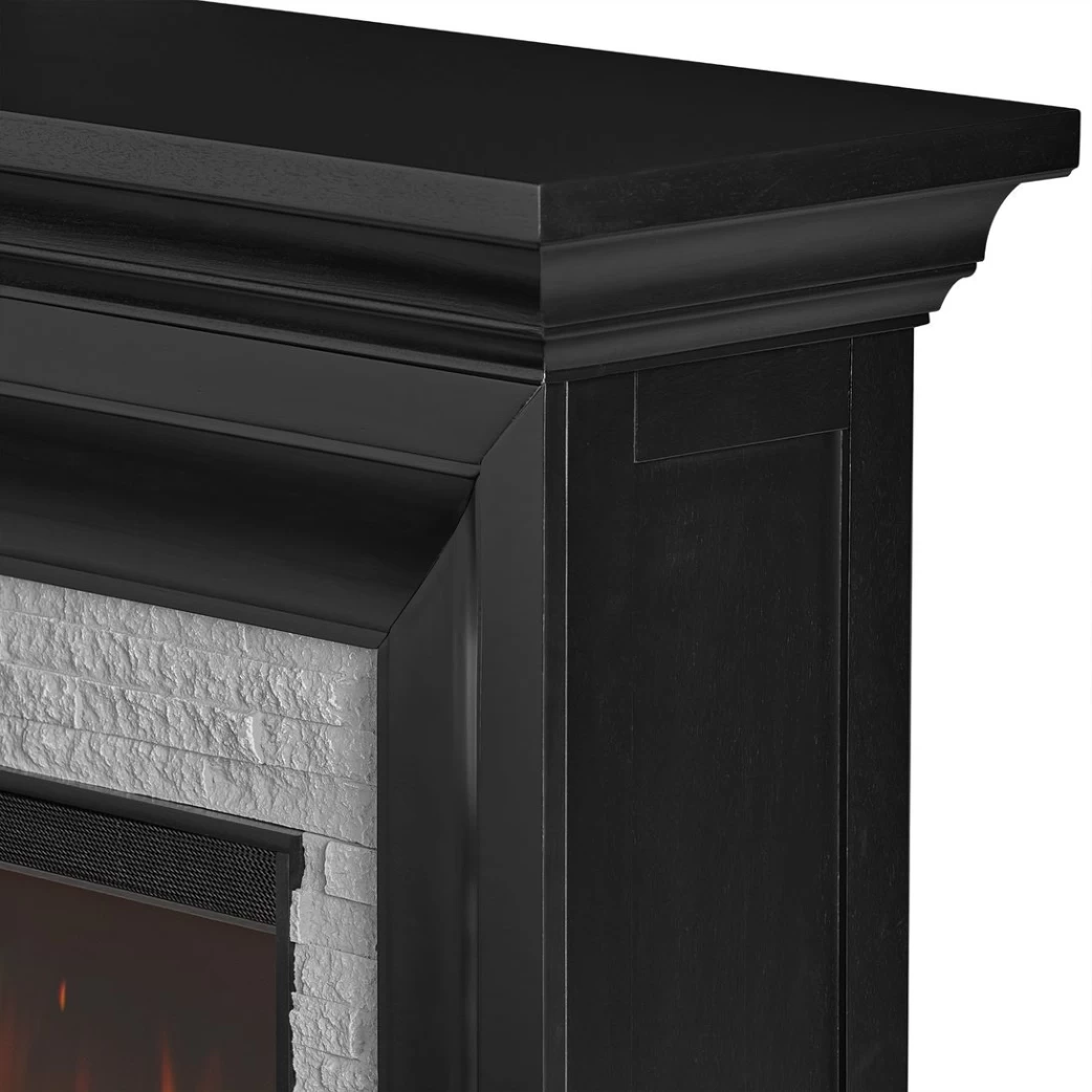 69" Sonia Black Landscape Electric Fireplace - Image 9