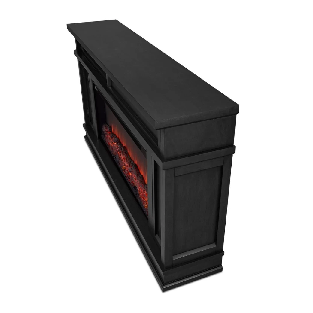 60" Torrey Black Electric Fireplace - Image 9
