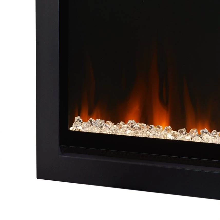 65" Wall Mounted Recessed Electric Fireplace Insert - Image 9