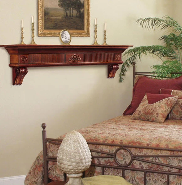 Dimplex 60"/ 72" Devonshire Shelf Or Mantel Shelf - Distressed Cherry - Image 9