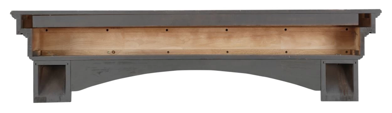 48" / 60" / 72" The Hadley Shelf Or Mantel Shelf - Cottage Gray Distressed Finish - Image 12