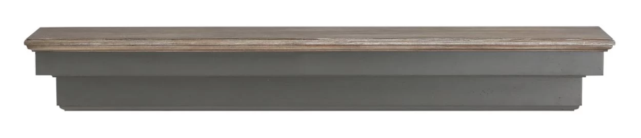 48" / 60" / 72" The Hadley Shelf Or Mantel Shelf - Cottage Gray Distressed Finish - Image 10