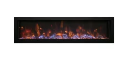 72" Amantii Electric Deep Smart Built-in Electric Fireplace