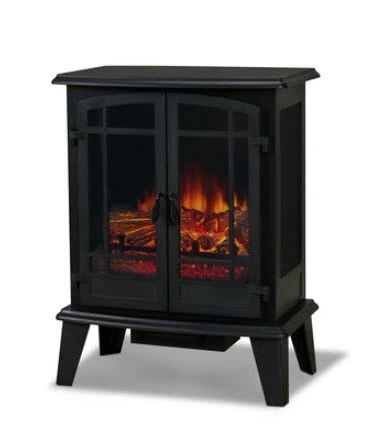 25" Foster Real Flame Black Electric Fireplace Stove - Image 5
