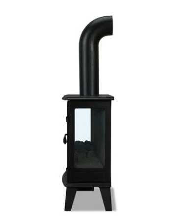 25" Foster Real Flame Black Electric Fireplace Stove - Image 6