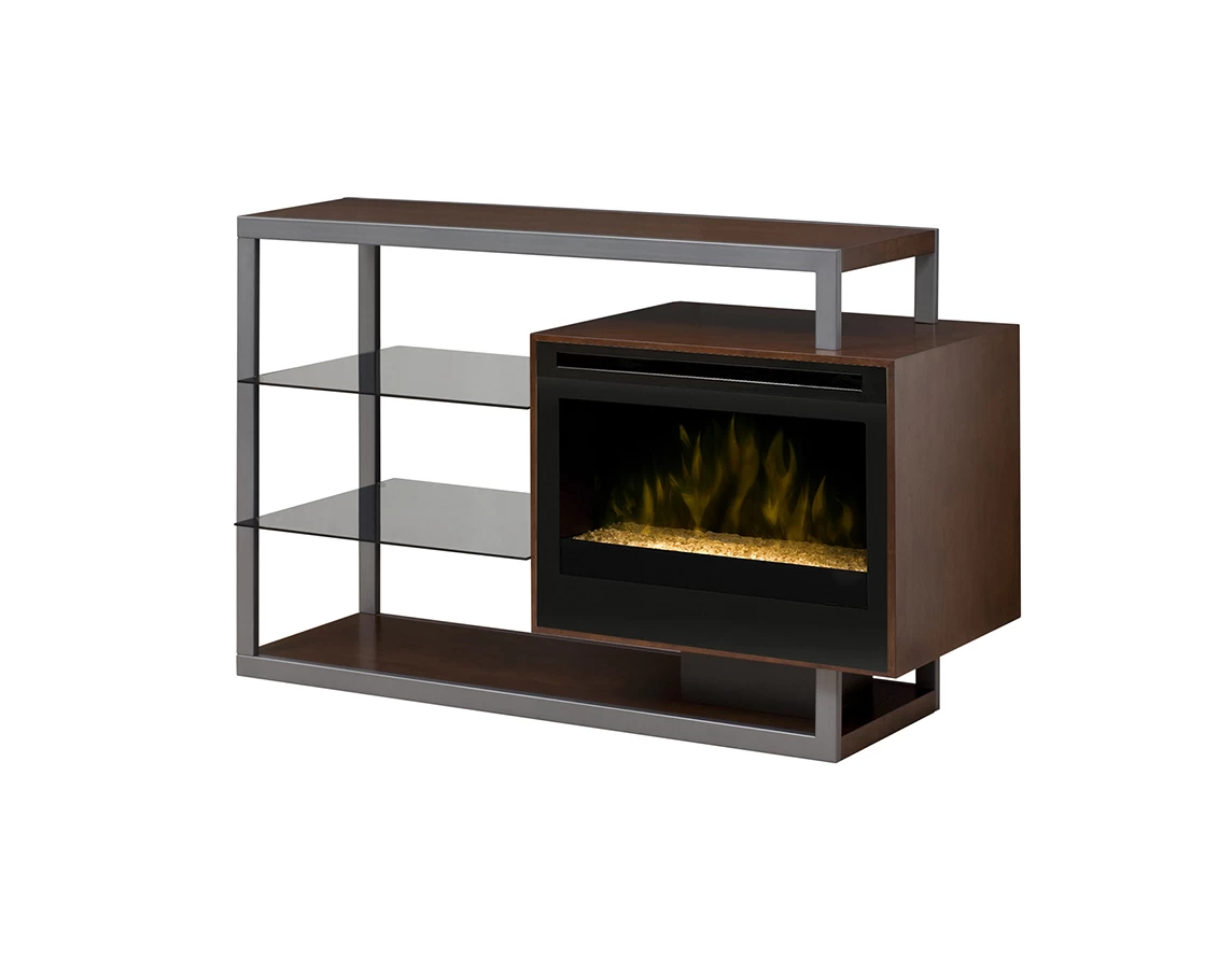 53" Dimplex Hadley Walnut Media Console Electric Fireplace - GDDS25-1307WN - Image 2