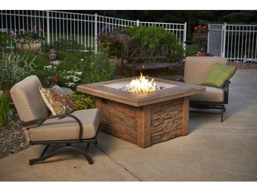 42" Mocha Sierra Outdoor Fire Pit Table