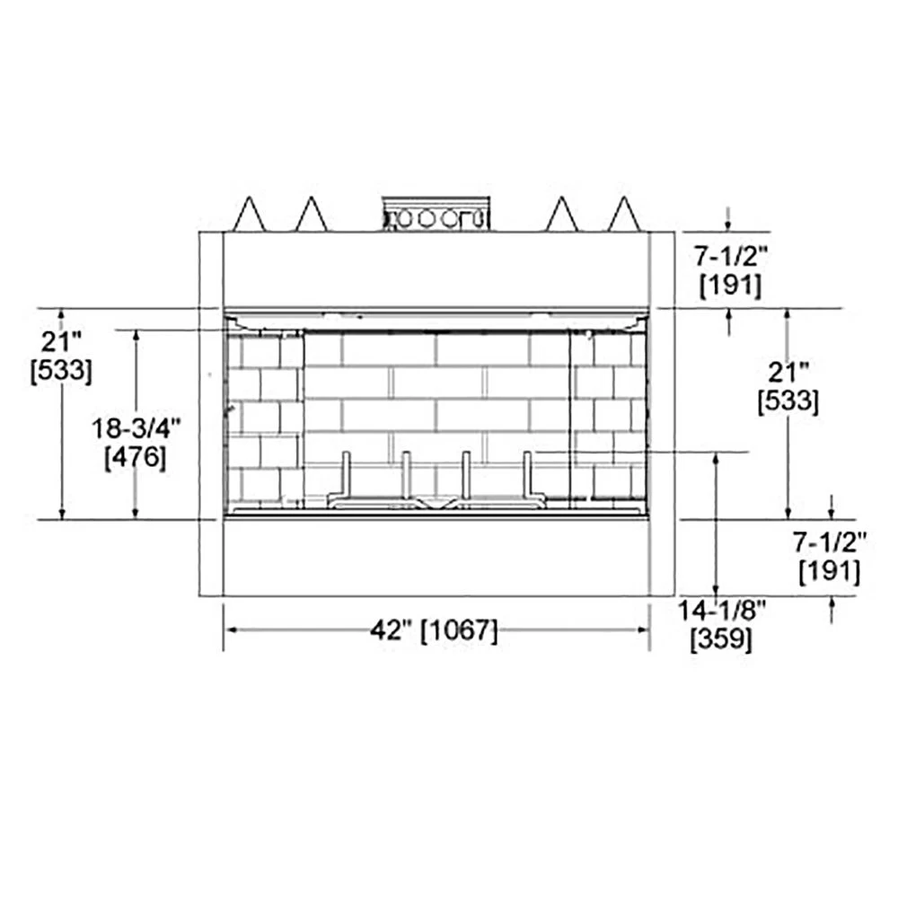 Majestic BE42 Royalton 42-Inch Radiant Wood Burning Fireplace - Image 3