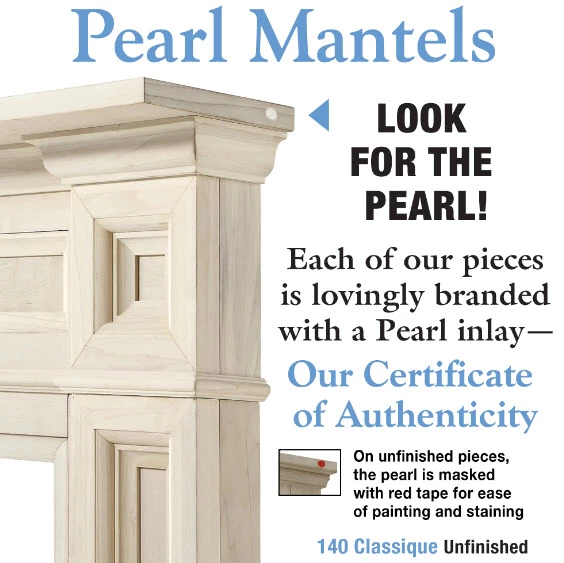 50"/ 56" The Classique Surround Mantel - Image 6