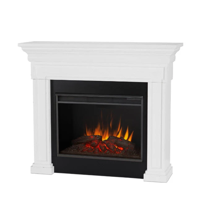55" Emerson Real Flame White Electric Fireplace - Image 2