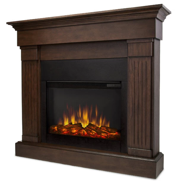 47" Crawford Black Slim Infrared Electric Fireplace