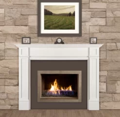 48" Marshall White Fireplace Mantel