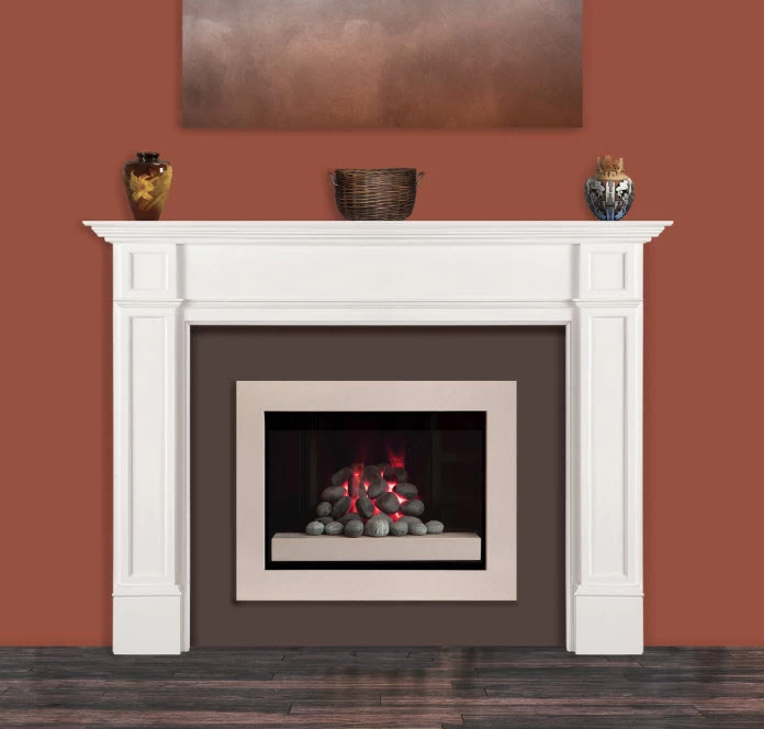 56" Marshall White Fireplace Mantel - Image 2