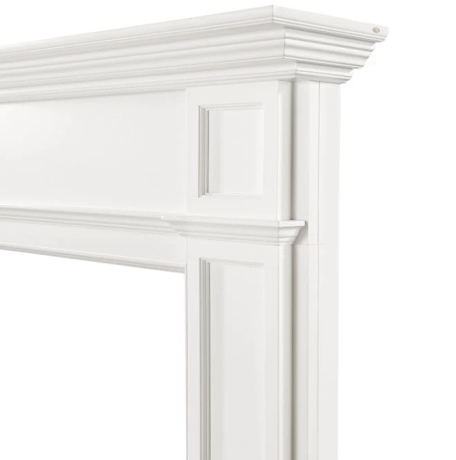 56" Marshall White Fireplace Mantel - Image 4