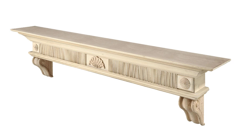 60"/ 72" The Devonshire Mantel Shelf - Unfinished - Image 3