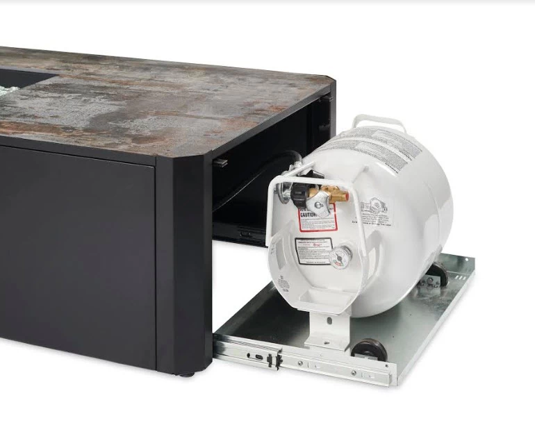 55" Kinney Rectangular Gas Fire Pit Table - Image 4