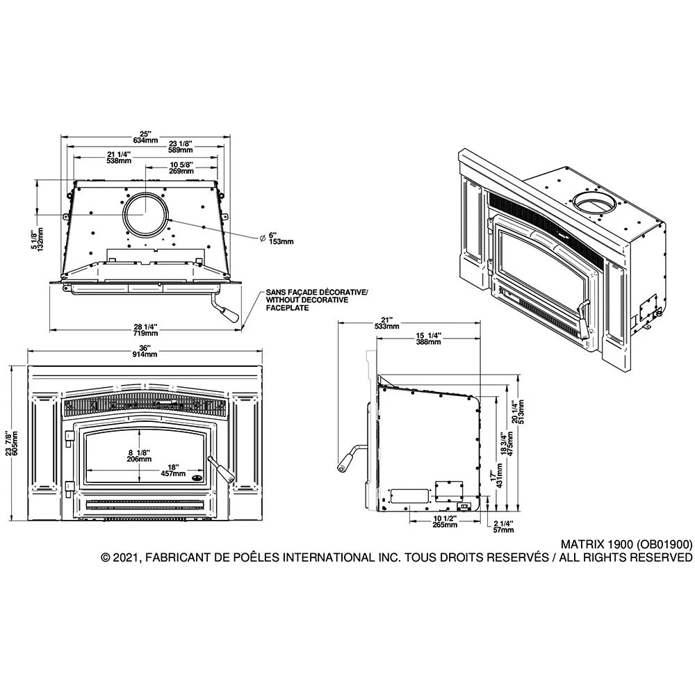 Osburn Matrix 1900 Wood Insert - Image 3