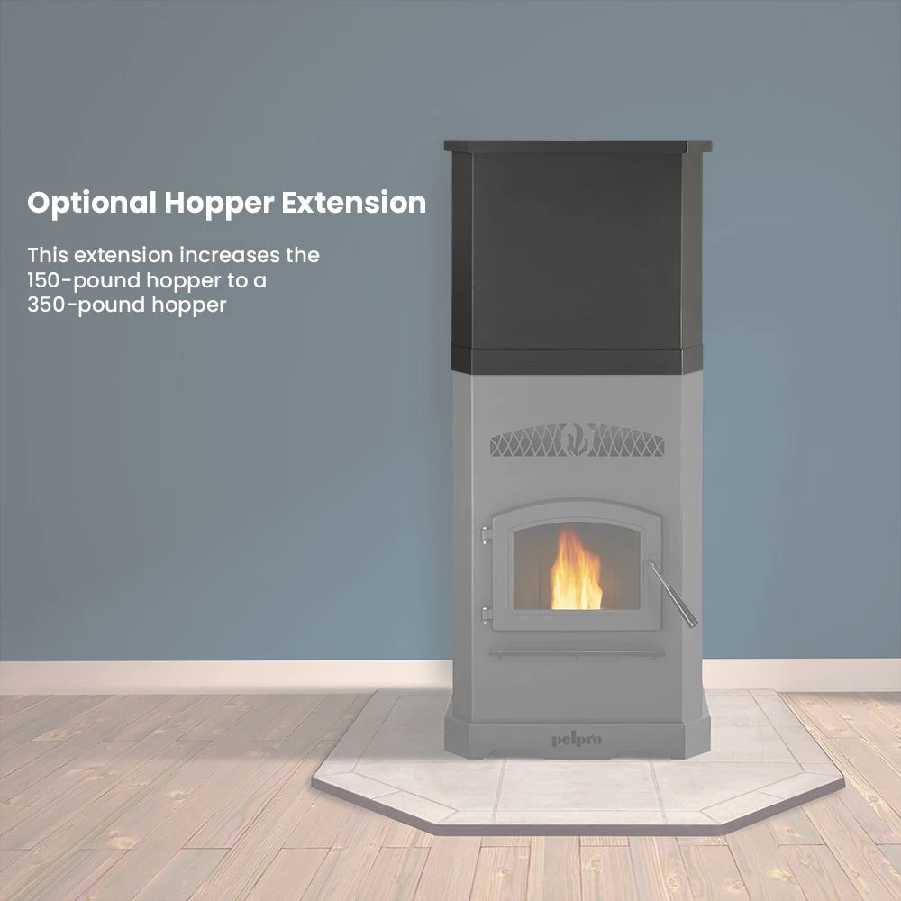 PelPro EPA Certified Pellet Stove With 150 Lb. Hopper (PP150) - Image 9