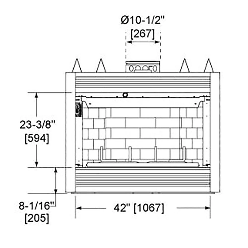 Majestic SA42 Sovereign 42-Inch Wood Burning Fireplace - Image 4