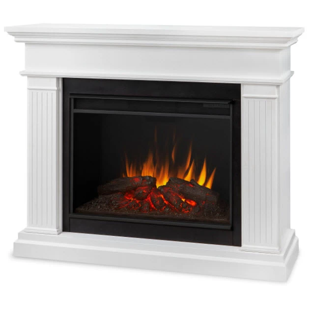 55.5" Centennial Real Flame White Electric Fireplace - Image 3
