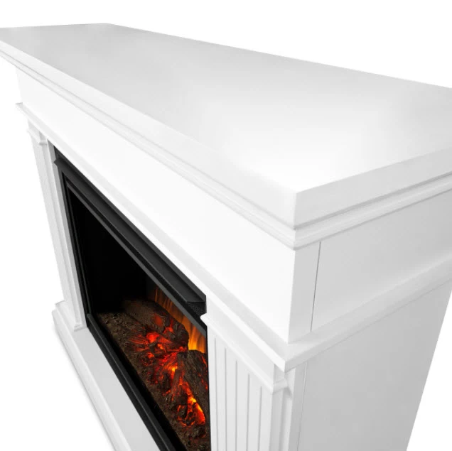 55.5" Centennial Real Flame White Electric Fireplace - Image 6