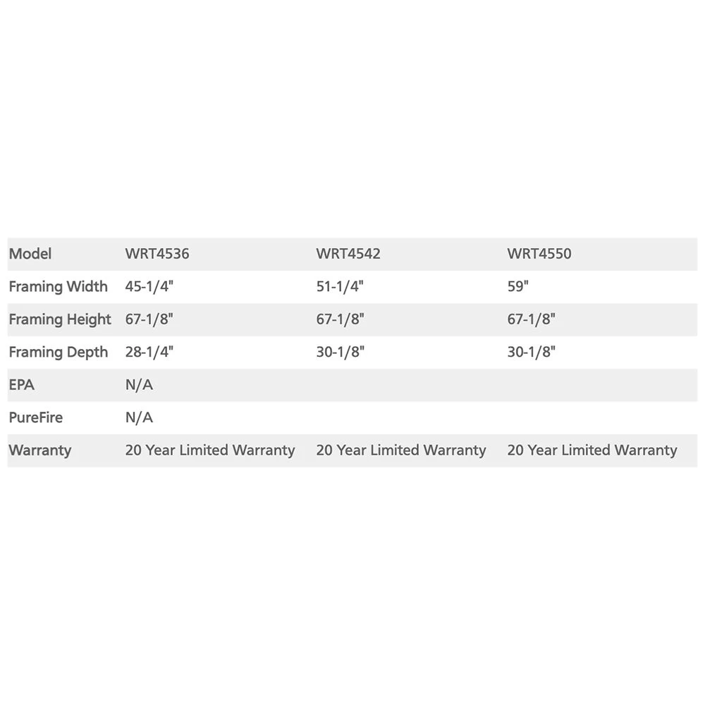 Superior 50-Inch Radiant Wood Burning Fireplace (WRT4550) - Image 4