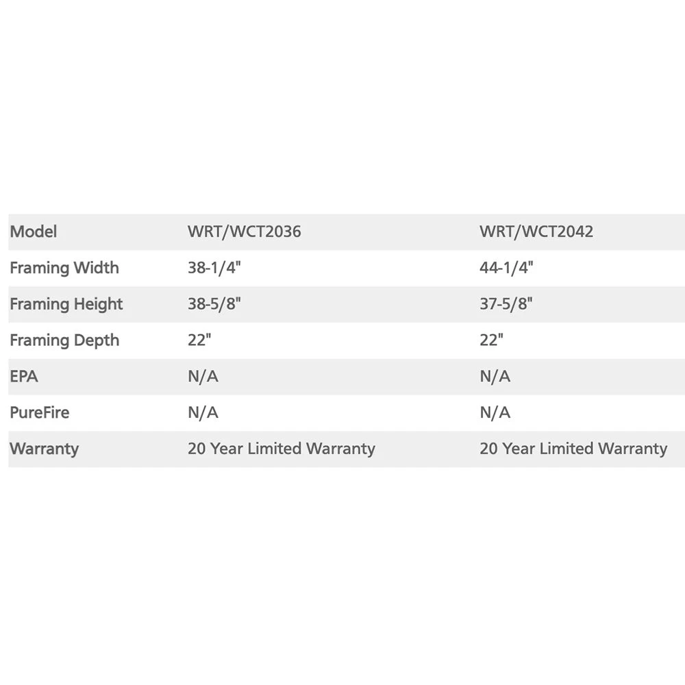 Superior 42-Inch Wood Burning Fireplace (WT2042) - Image 5
