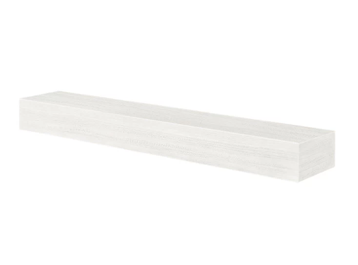 48" / 60" / 72" Zachary Mantel Shelf - Whitewash Finish - Image 3